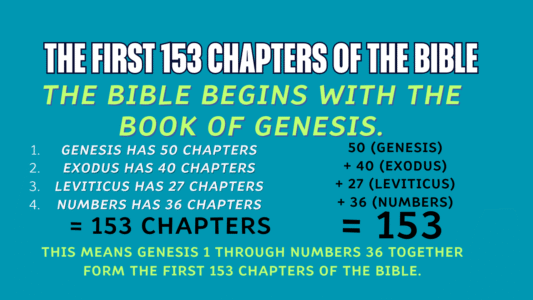 A Biblical Fact About the Number 153 | Genesis to Revelation and the Chapters in Between