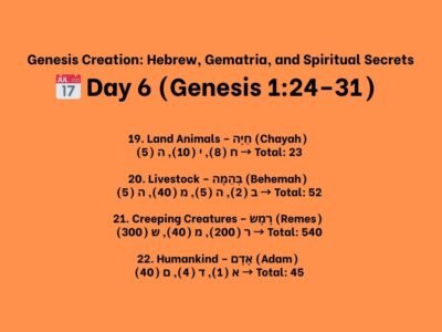 22 Things God Created in Genesis Chapter 1