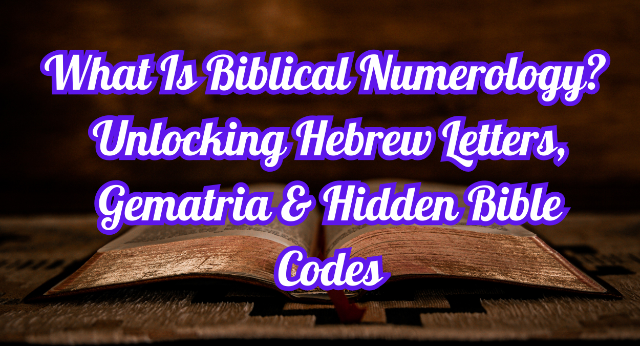 What Is Biblical Numerology? Unlocking Hebrew Letters, Gematria & Hidden Bible Codes