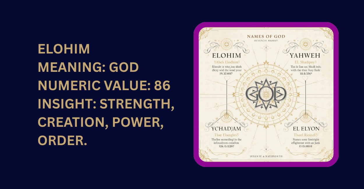 THE NAMES OF GOD BIBLE AND BIBLICAL NUMEROLOGY, A COMPLETE STUDY